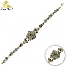 Gümüş Otantik Taşlı Biezik /Bileklik